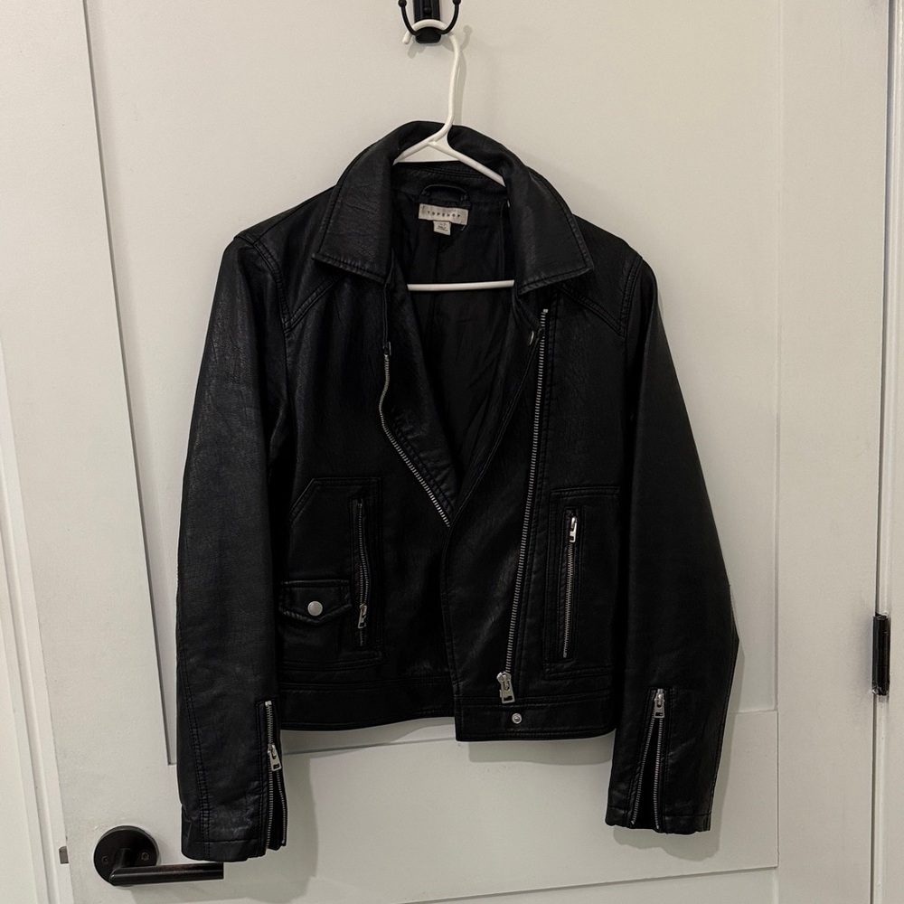 TopShop faux leather jacket